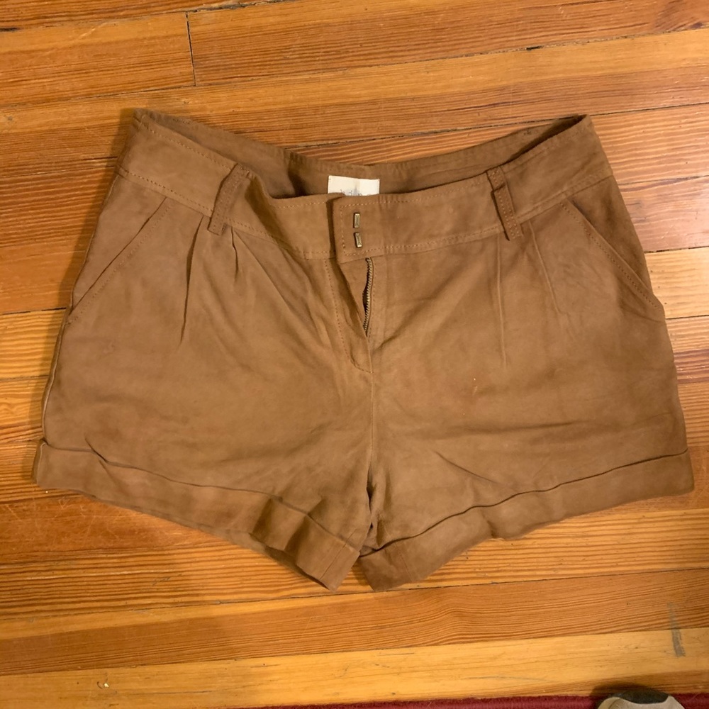 Suede Shorts